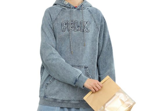 Custom denim drawstring plus size men’s hoodies and sweatshirts