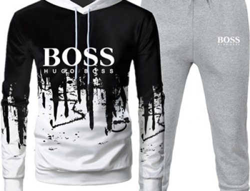 Customized two-piece men’s hooded sweatshirt